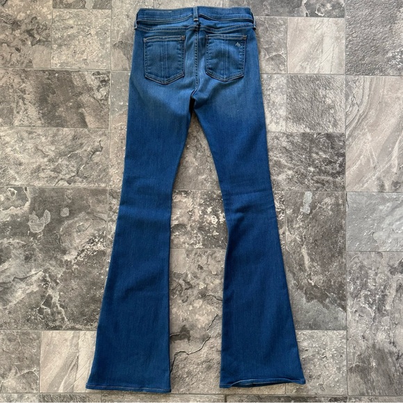 Rag & Bone Elephant Denim Jean Flare Bell Bottom Stretch Size 25 - Picture 6 of 7
